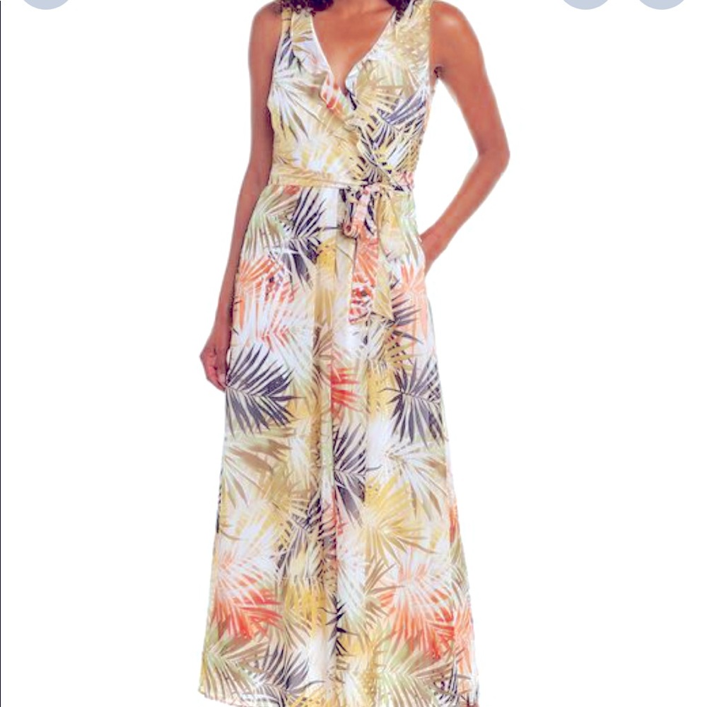 Donna Ricco resort wear palm dress🌴🐠🏖